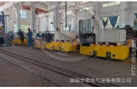 黑龍江一批定制型湘潭2.5噸鋰電池電機(jī)車及配件出口海外